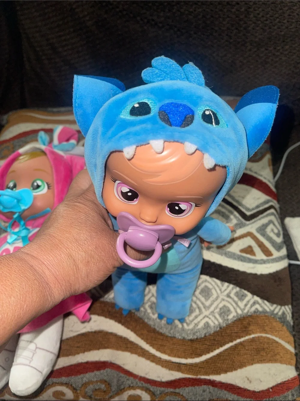Cuddle Baby Plush Dolls in Pink & Blue - Set of 2